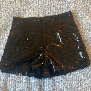 Booty shorts!!Sequins! Black Sequins! Size medium.